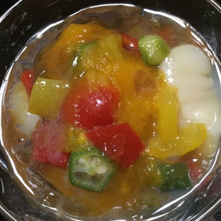 夏野菜のゼリー寄せ